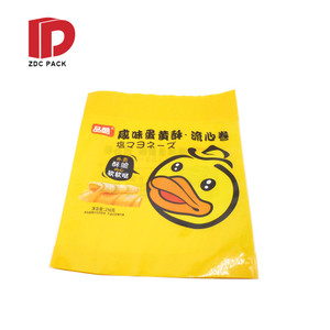 Custom small biscuits open window composite packaging bag self-sealing plastic bag