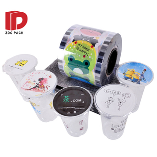 Custom Bubble lid sealing plastic film Printing Cup sealing film lidding film for yogurt