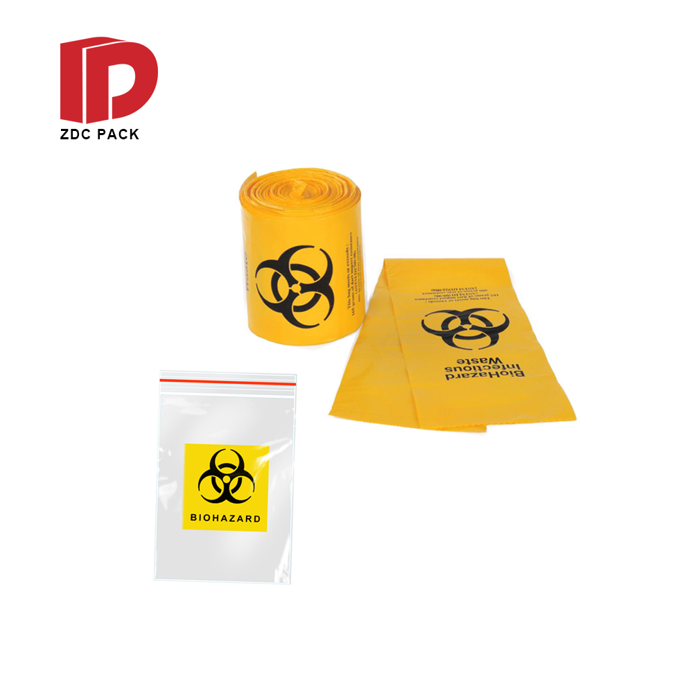 2020 customized free sample Biohazard Specimen Plastic zipper Reclosable Grip Seal Bag