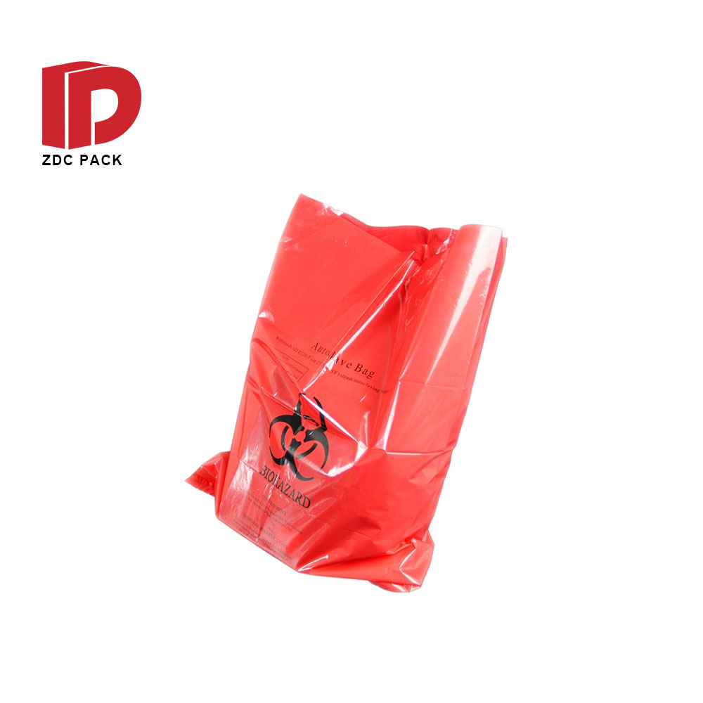 custom Plastic Biohazard Medical Waste bag
